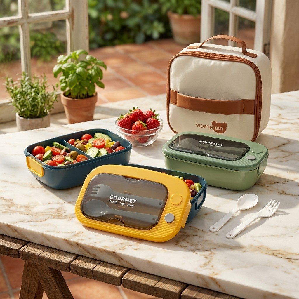 Meal Prep Or Prep Meal - 2 Compartment Microwavable Bento Box Plastic