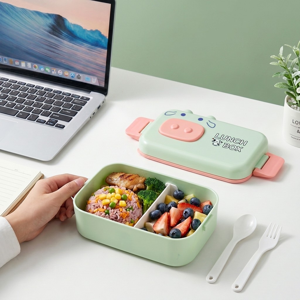 Meal Prep Or Prep Meal - Kawaii Plastic Bento Box for Kids