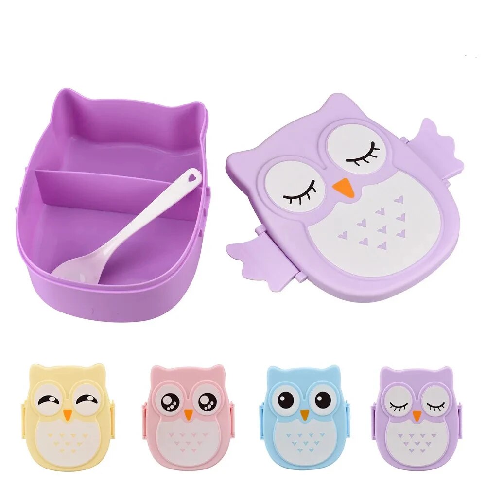 Meal Prep Kits - 1Pc Owl Shaped Lunch Box With