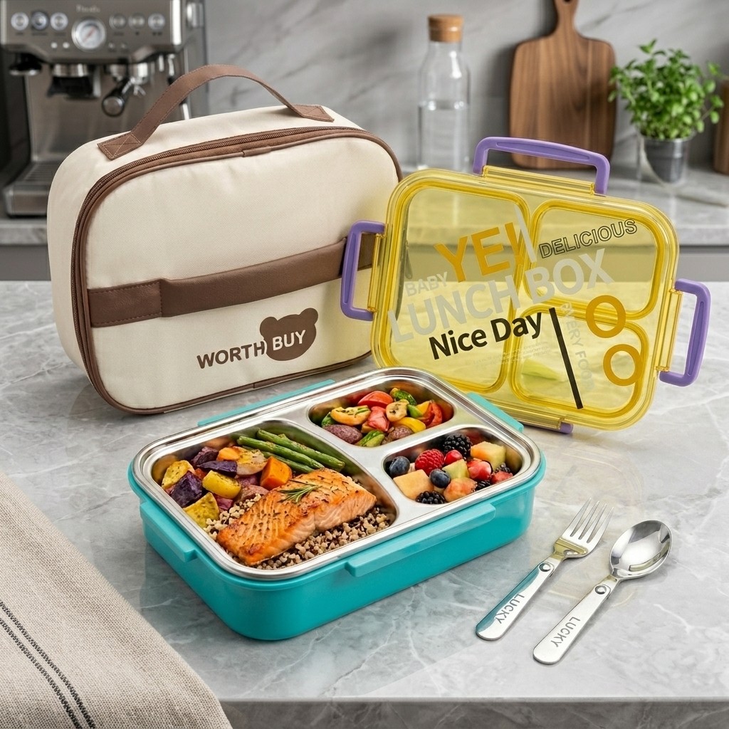 Meal Prep Or Prep Meal - Microwavable 304 Stainless Steel Lunch Box