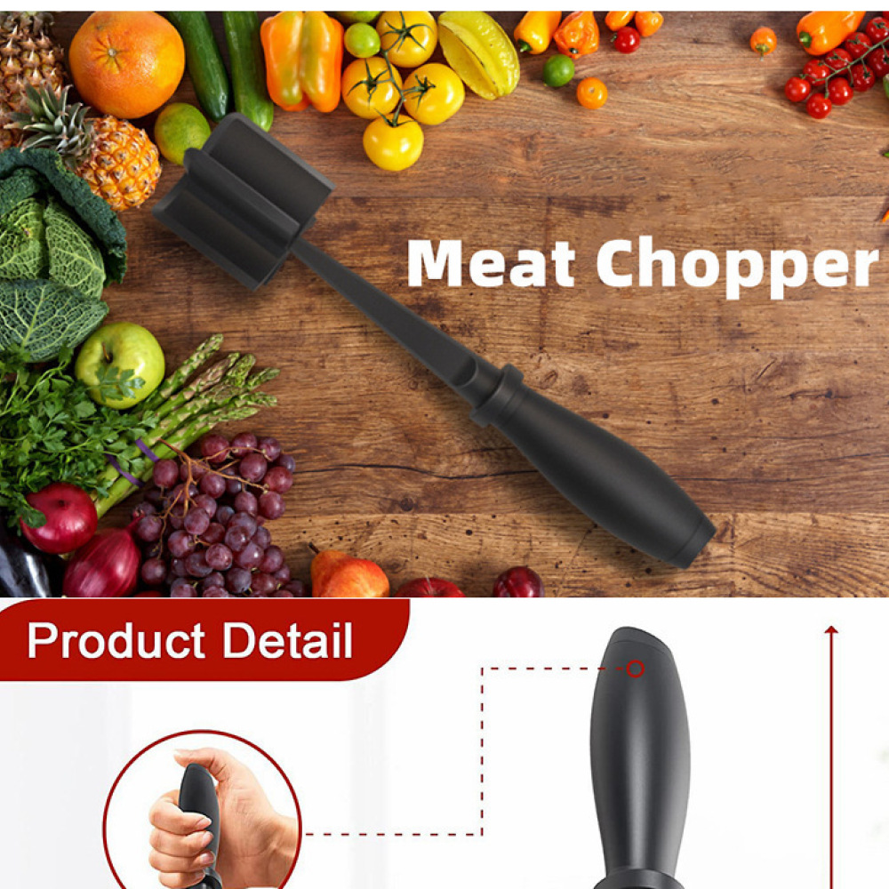 Meal Prep With Ground Beef - Kitchen Meat Chopper Masher Handheld Tool