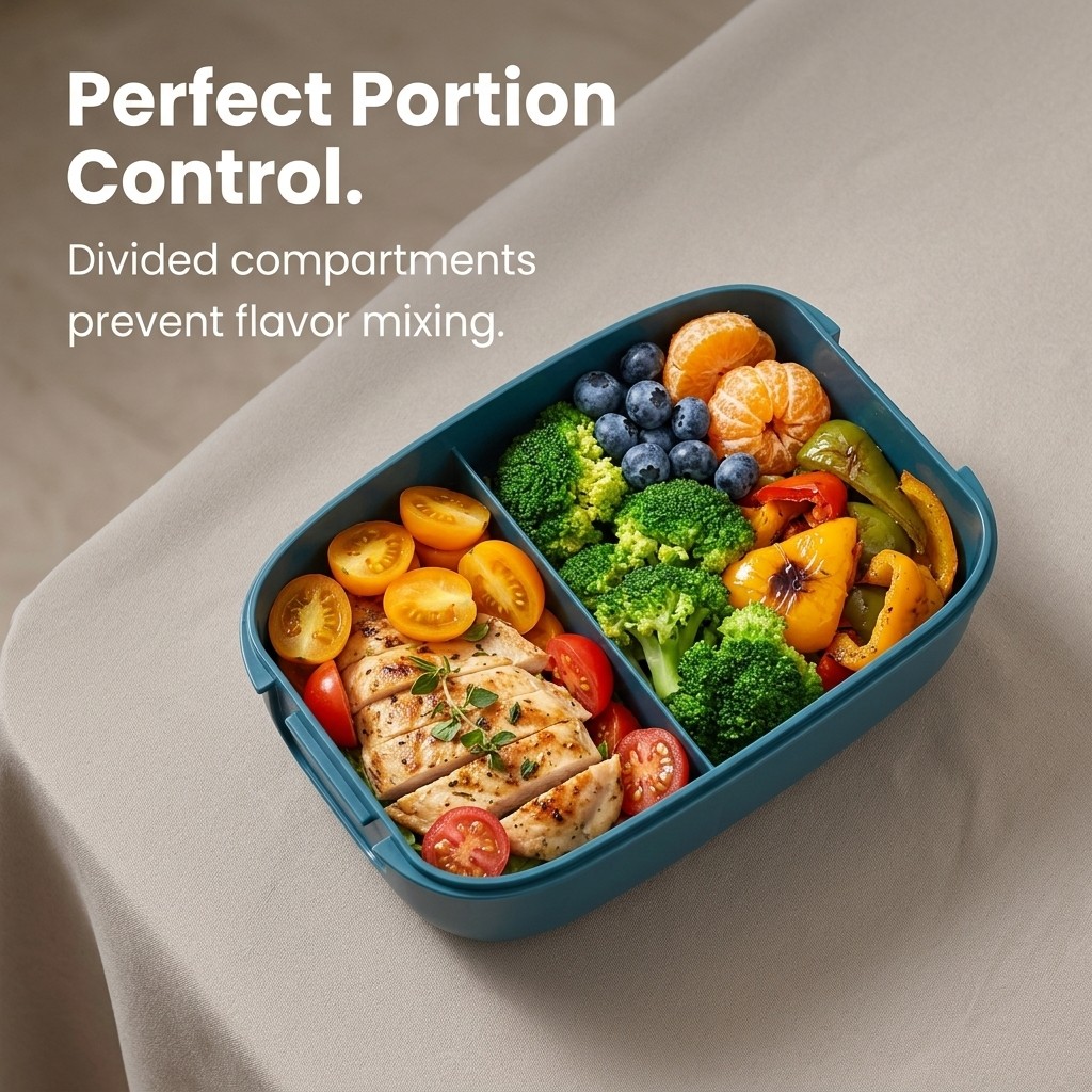 2 Compartment Microwavable Ben - Meal Prep Or Prep Meal recension och pris