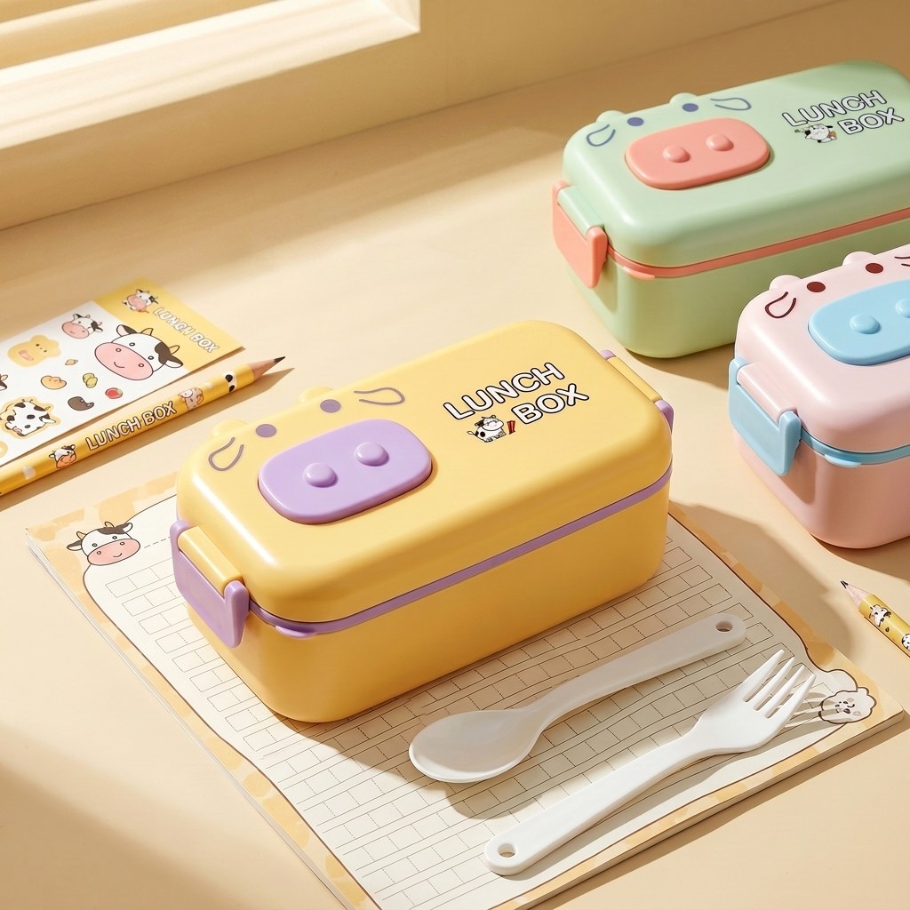 Kids Bento Lunch Box Microwava - Meal Prep Or Prep Meal recension och pris
