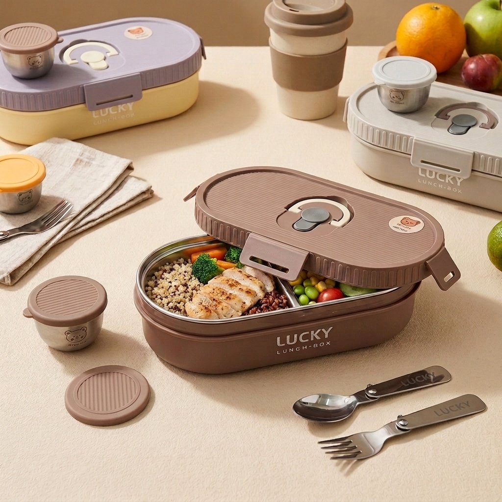 Microwavable 304 Stainless Ste - Meal Prep Or Prep Meal recension och pris