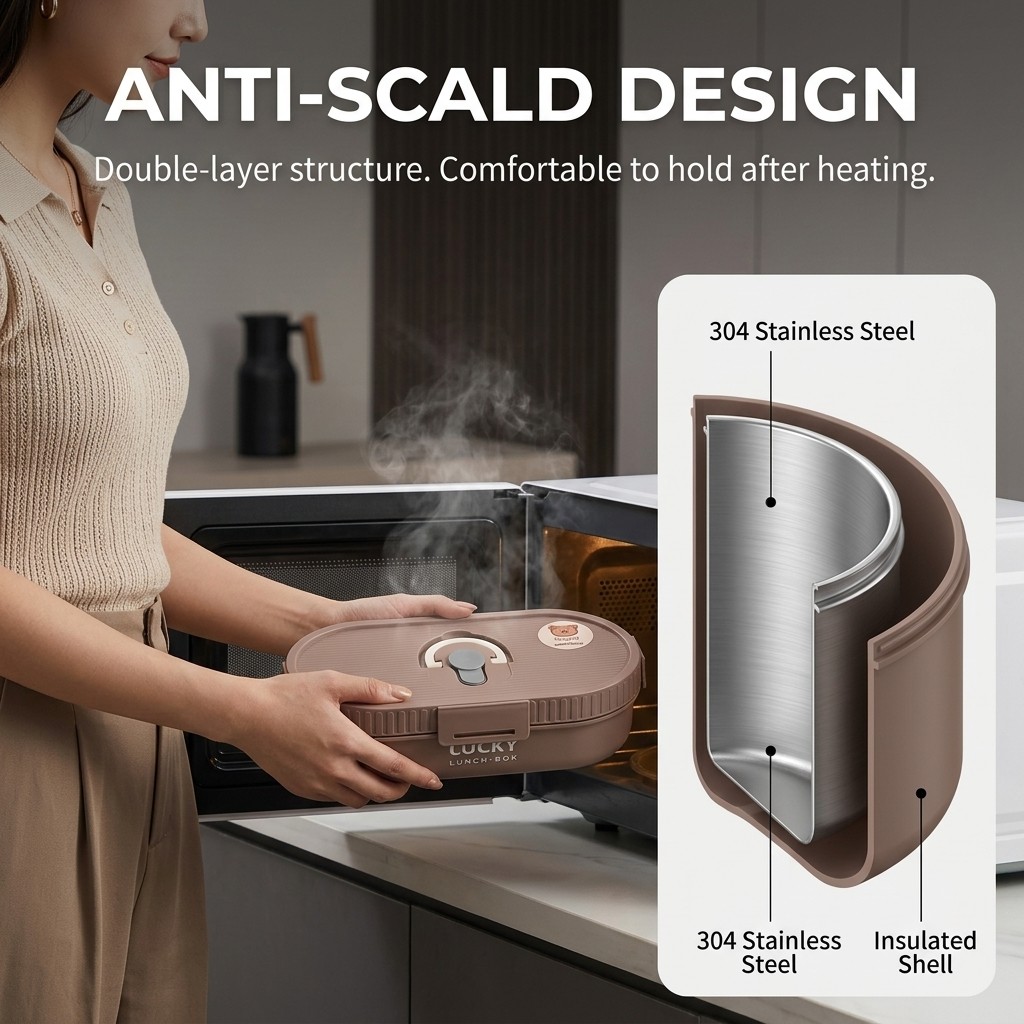 Microwavable 304 Stainless Ste - Meal Prep Or Prep Meal recension och pris