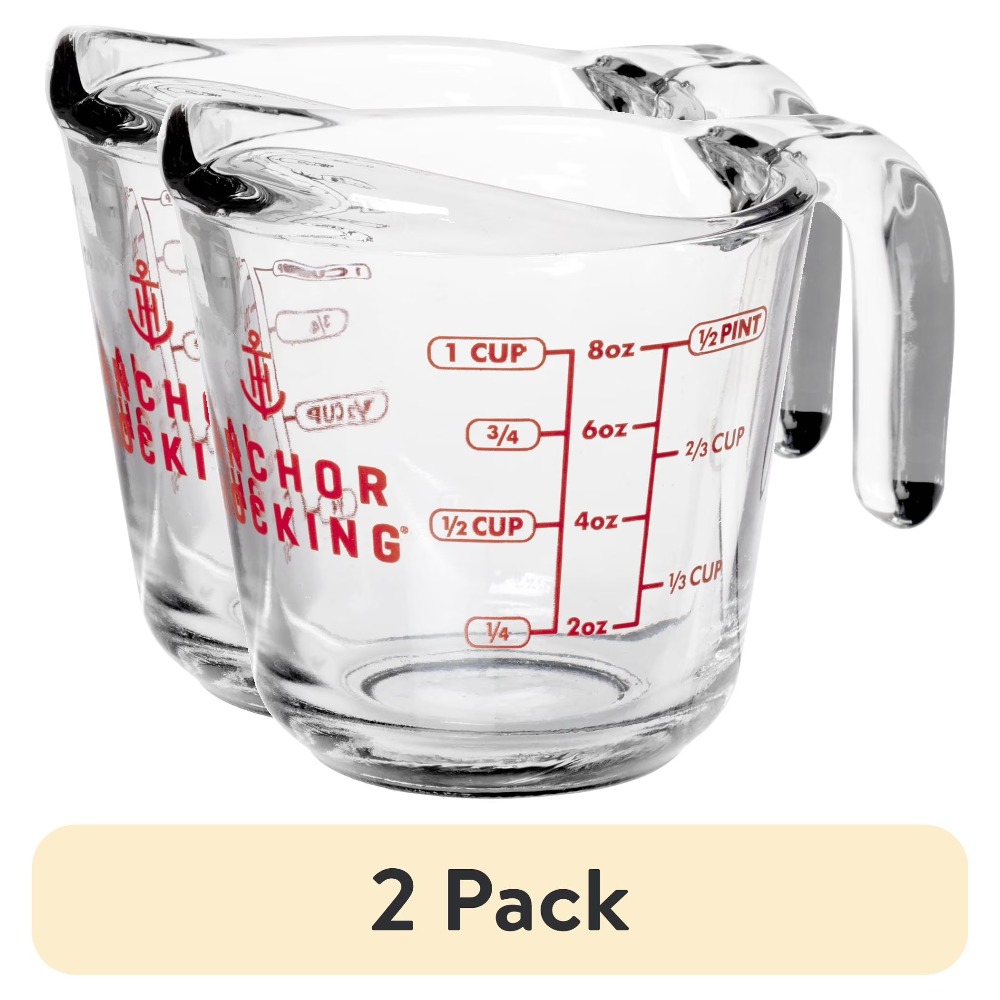 2-Pack Glass Measuring Cups Se - Meal Prep Easy recension och pris