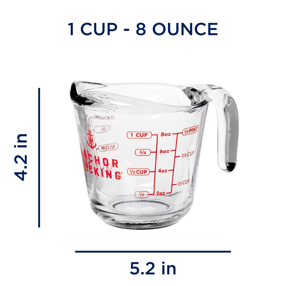 2-Pack Glass Measuring Cups Se - Meal Prep Easy recension och pris