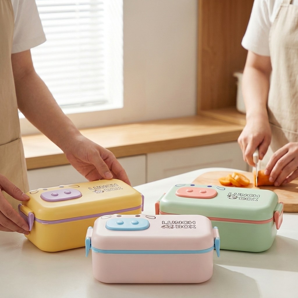 Kawaii Plastic Bento Box for K - Meal Prep Or Prep Meal recension och pris