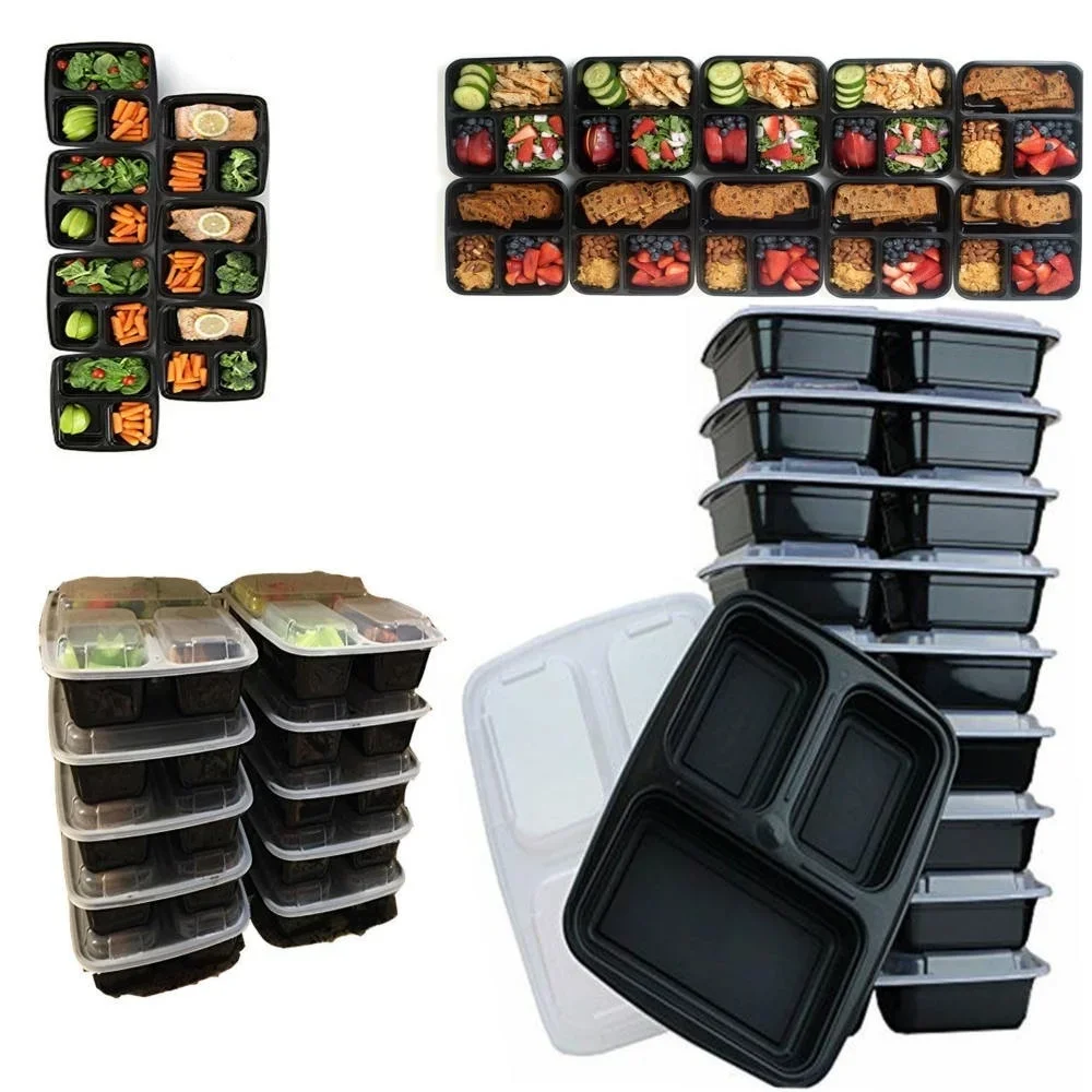 7 Pack 3 Compartment Meal Prep - Meal Prep Kits recension och pris