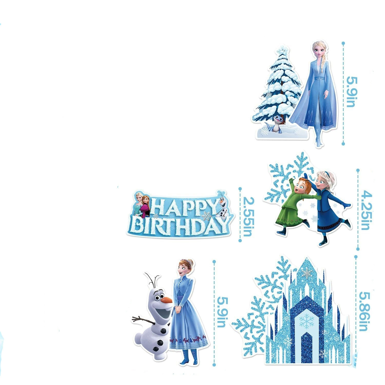 Frozen Cake Topper Set,Snow Th - Meal Prep Frozen recension och pris