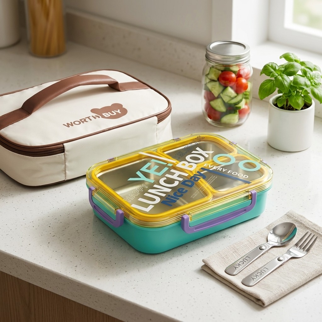 Microwavable 304 Stainless Ste - Meal Prep Or Prep Meal recension och pris