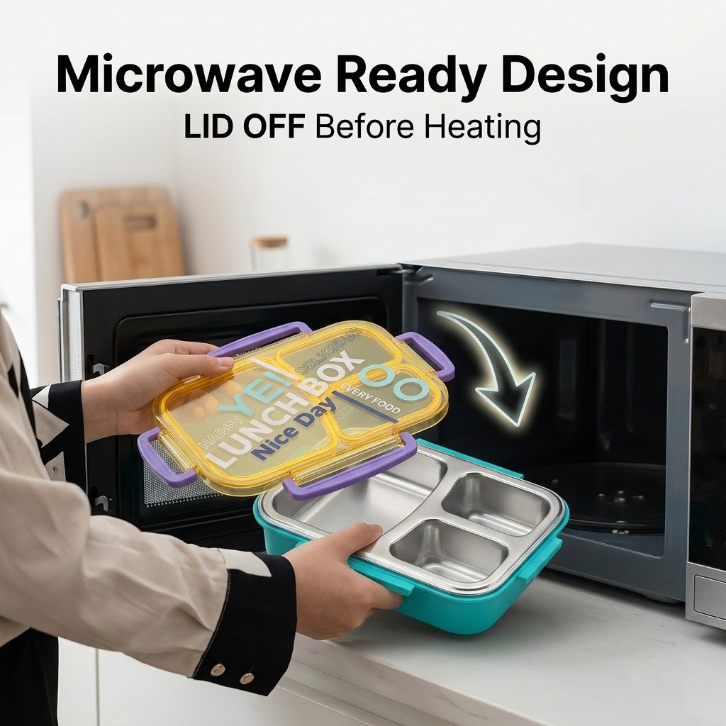 Microwavable 304 Stainless Ste - Meal Prep Or Prep Meal recension och pris