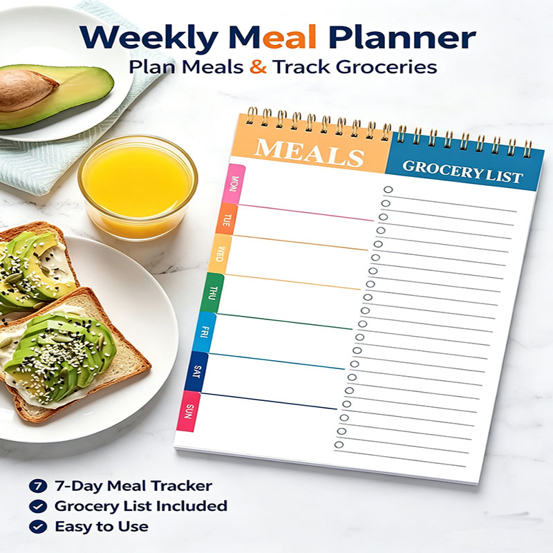 Weekly Meal Planner Notepad 5. - Food Prep Mat recension och pris