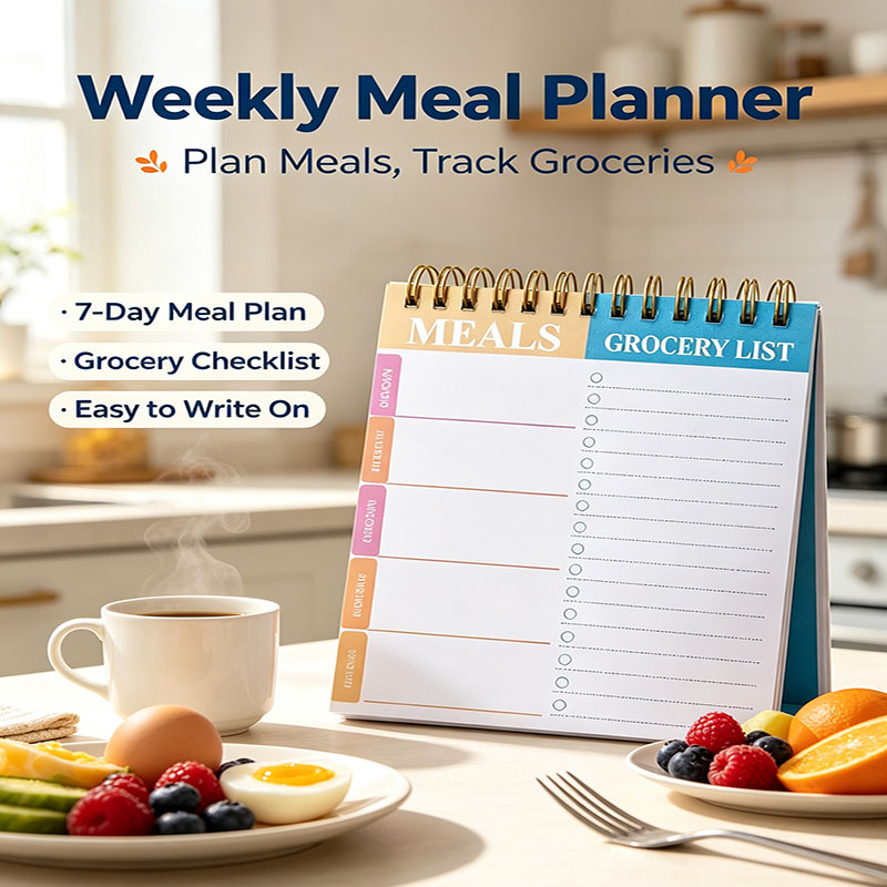 Weekly Meal Planner Notepad 5. - Food Prep Mat recension och pris
