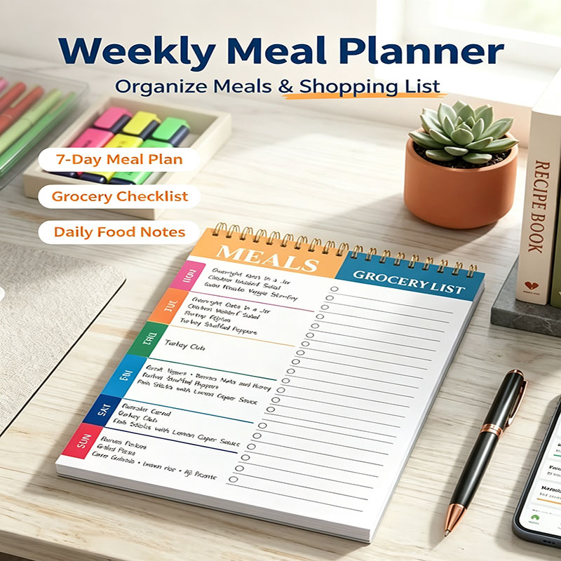 Weekly Meal Planner Notepad 5. - Food Prep Mat recension och pris