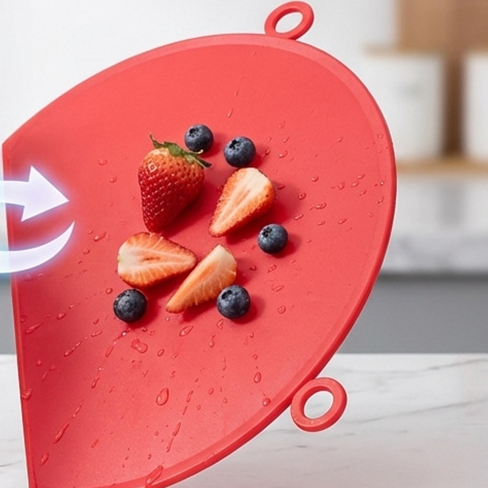 Cutting Board Silicone D-Shape - Food Prep Mat recension och pris