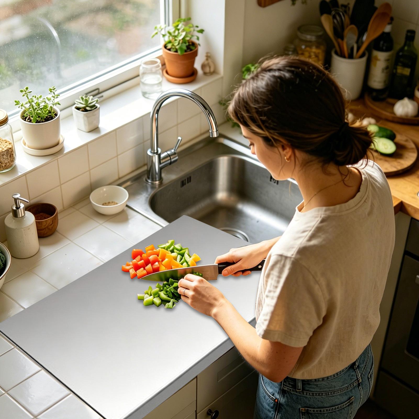 Stainless Steel Kitchen Cuttin - Meal Prep Easy recension och pris