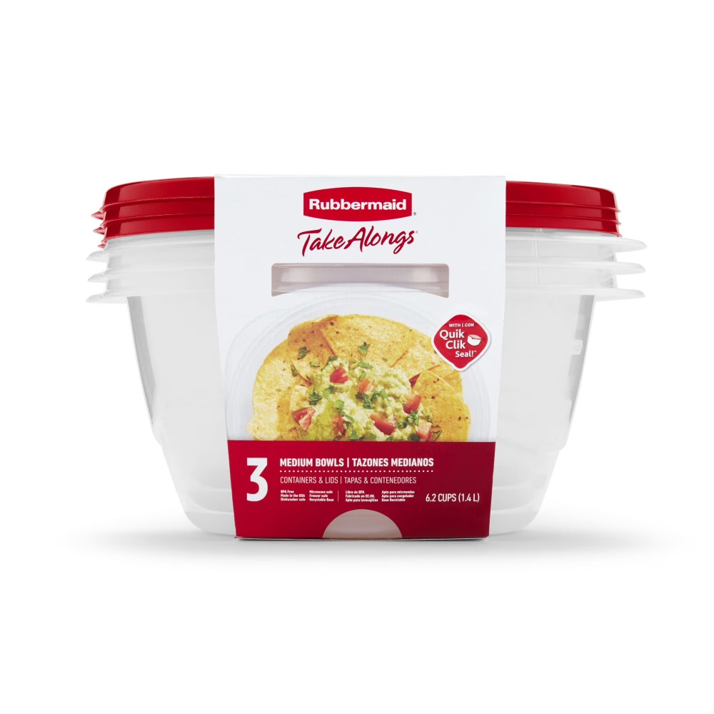 Large Round Food Storage Conta - Meal Prep Food recension och pris