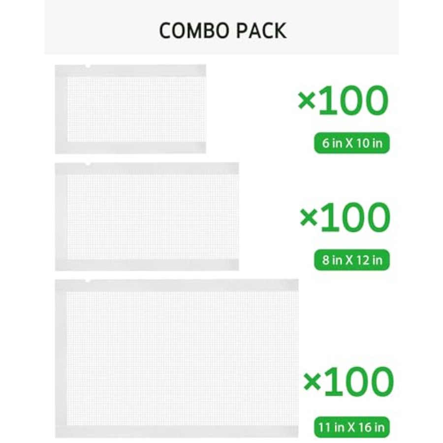 Vacuum Sealer Bags, Gallon and - Meal Prep Or Prep Meal recension och pris