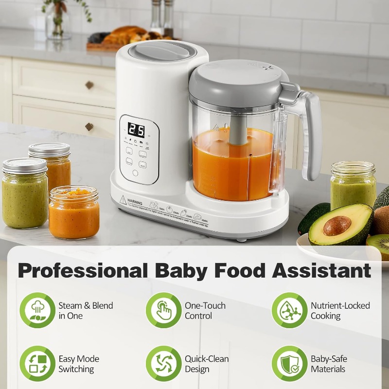 Baby Food Maker Steamer Blende - Meal Prep Youtube recension och pris