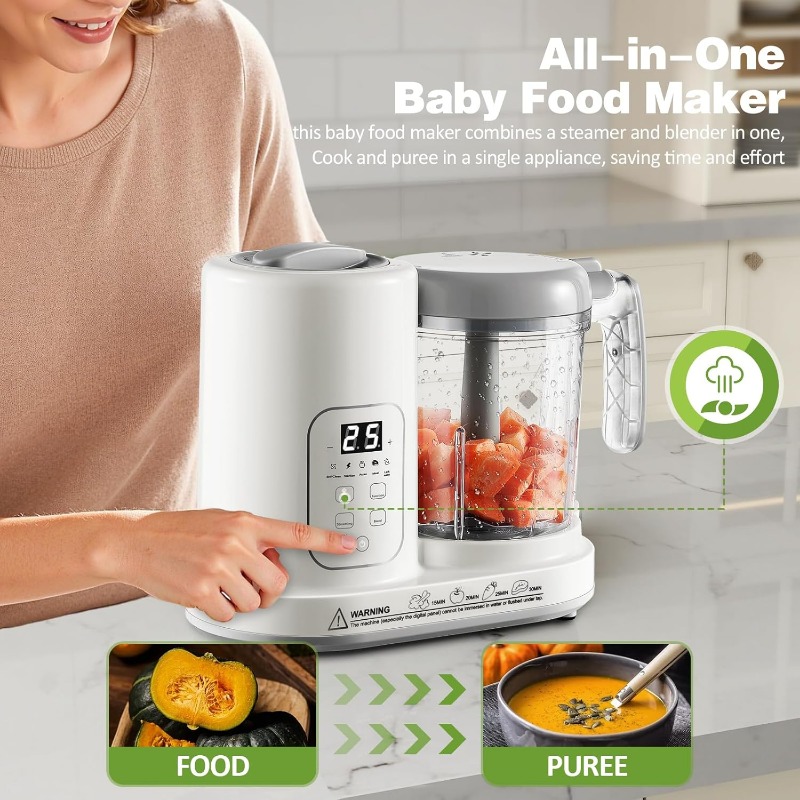 Baby Food Maker Steamer Blende - Meal Prep Youtube recension och pris