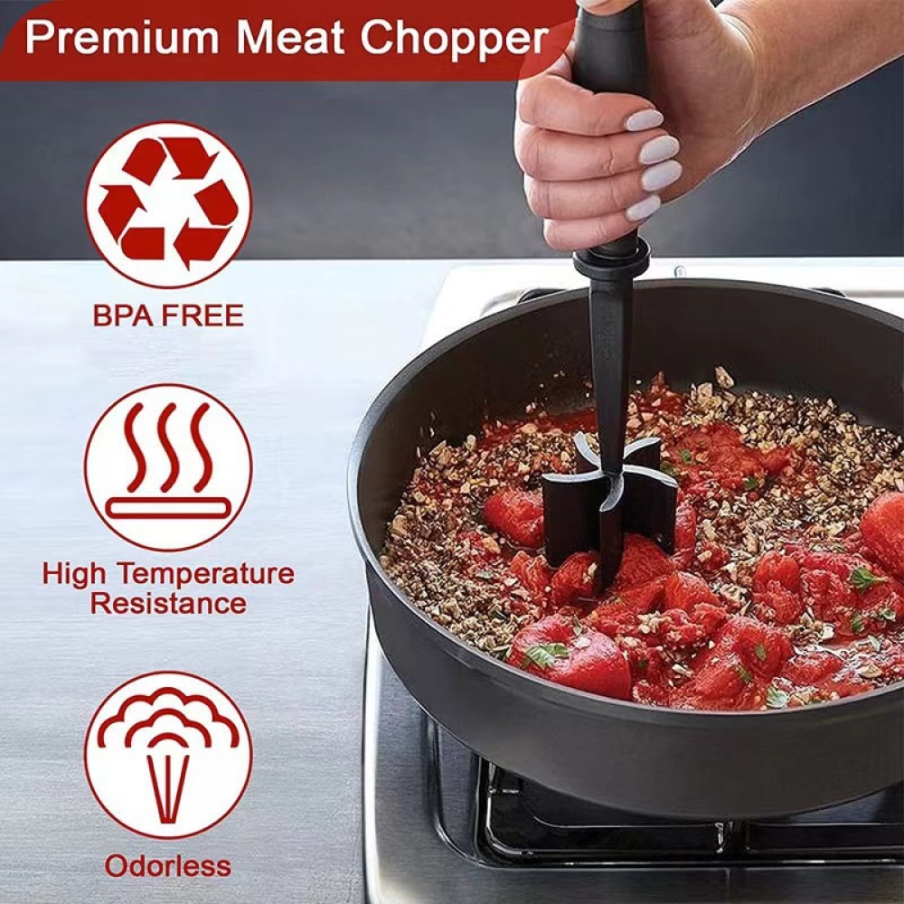Kitchen Meat Chopper Masher Ha - Meal Prep With Ground Beef recension och pris