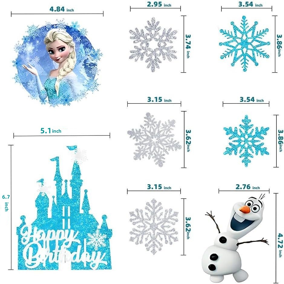 Frozen Elsa Princess Cake Topp - Meal Prep Frozen recension och pris