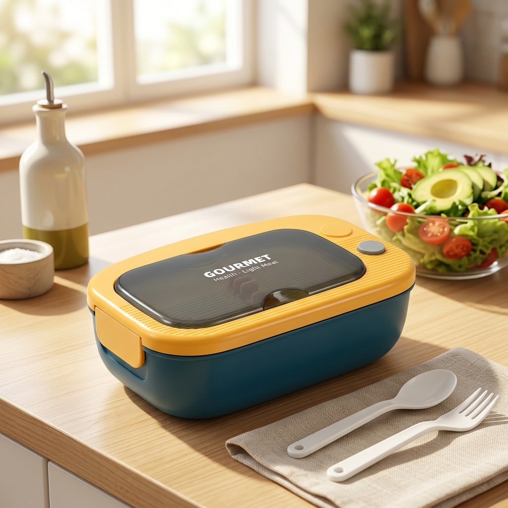 Plastic Bento Lunch Box 2 Comp - Meal Prep Or Prep Meal recension och pris