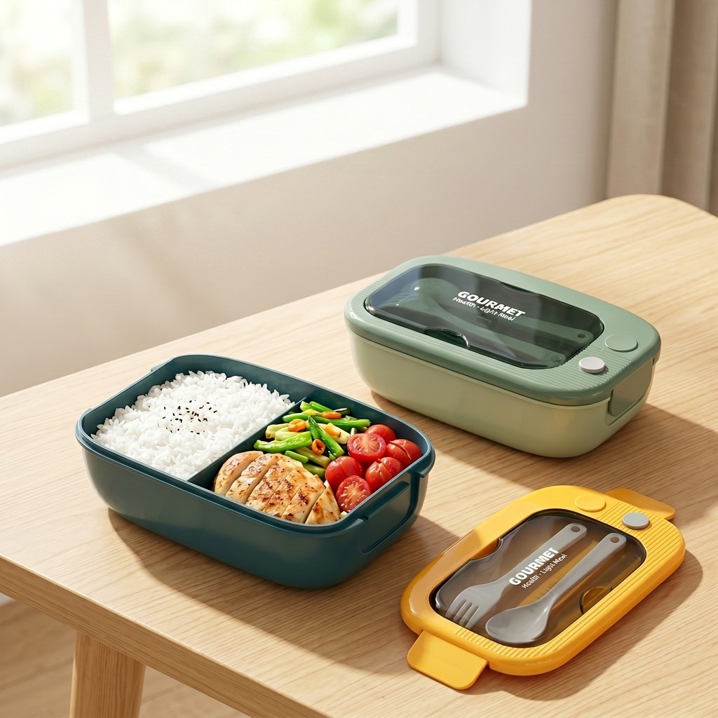 Microwavable Plastic Bento Box - Meal Prep Or Prep Meal recension och pris