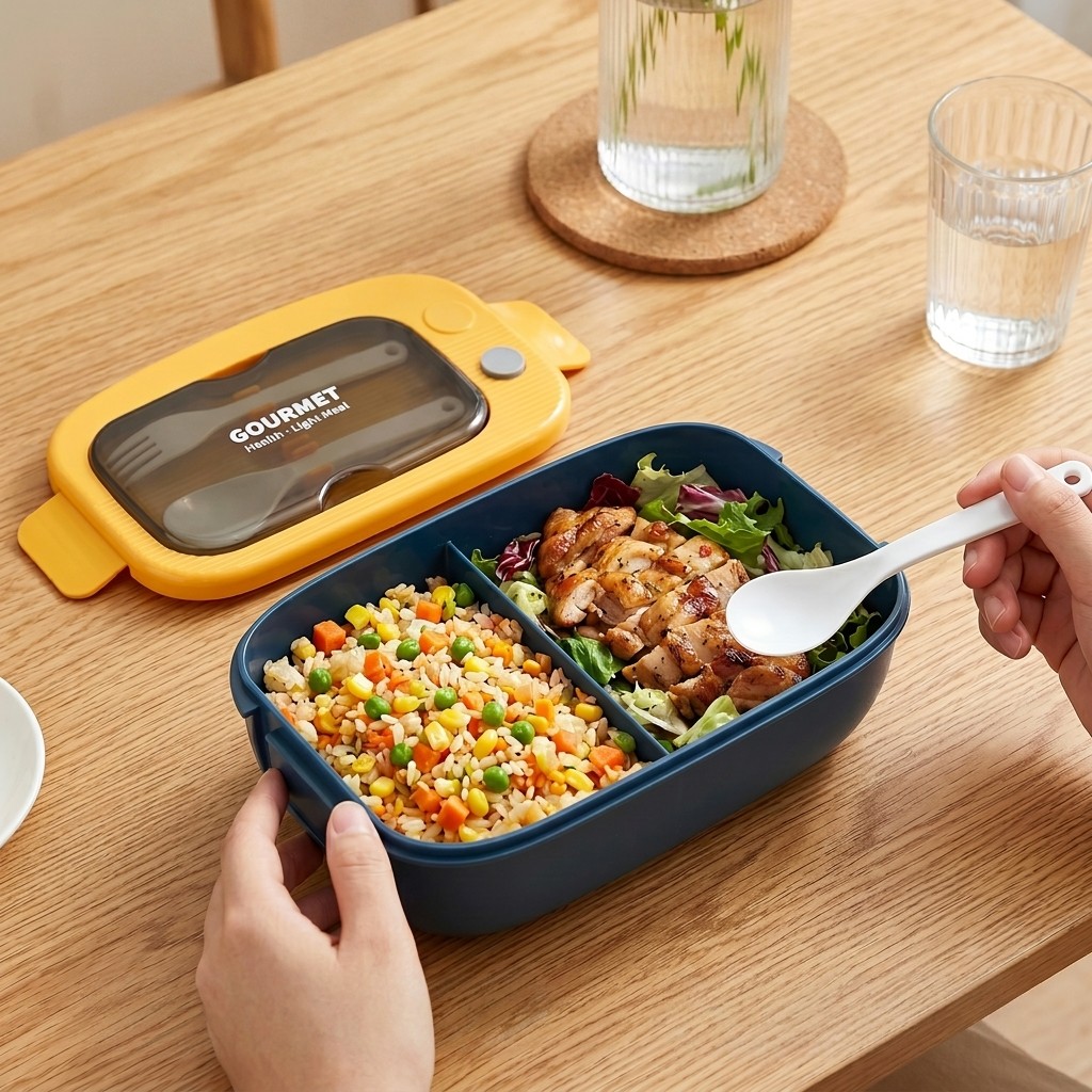 Microwavable Plastic Bento Box - Meal Prep Or Prep Meal recension och pris