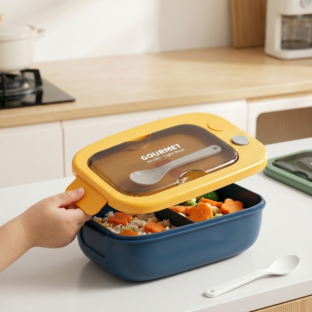 Microwavable Plastic Bento Box - Meal Prep Or Prep Meal recension och pris