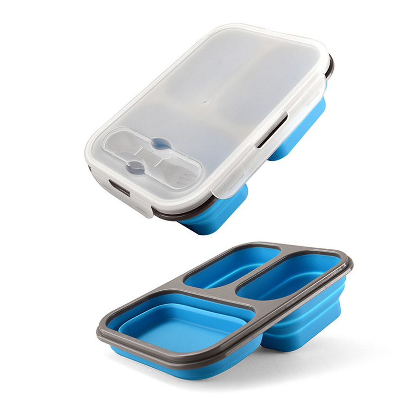 1100ml Foldable Silicone Lunch - Meal Prep Kits recension och pris