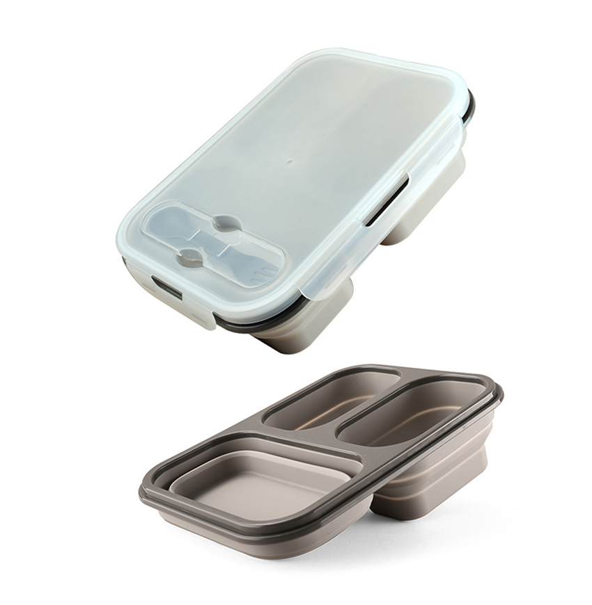 1100ml Foldable Silicone Lunch - Meal Prep Kits recension och pris