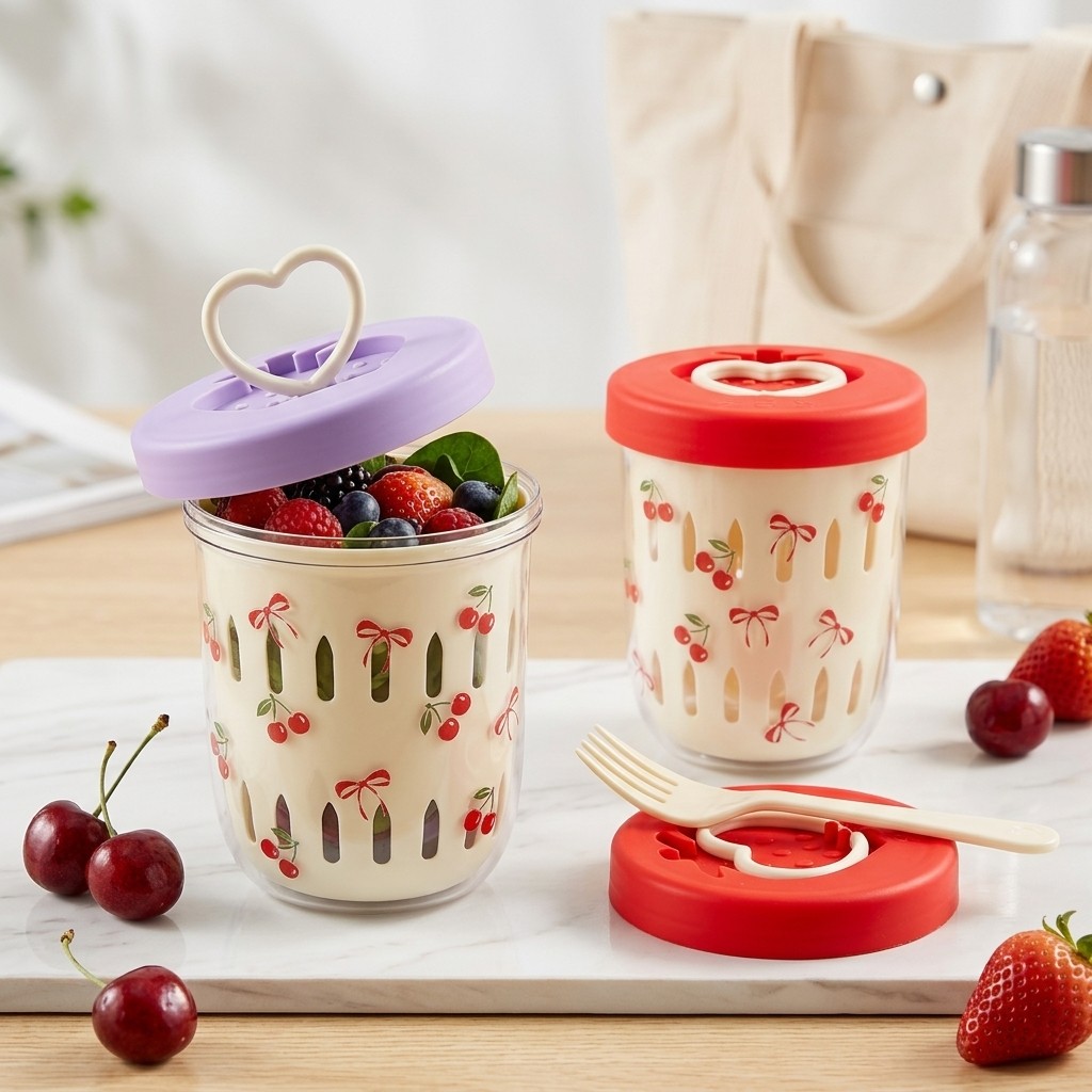 Plastic Salad Container with L - Meal Prep Or Prep Meal recension och pris