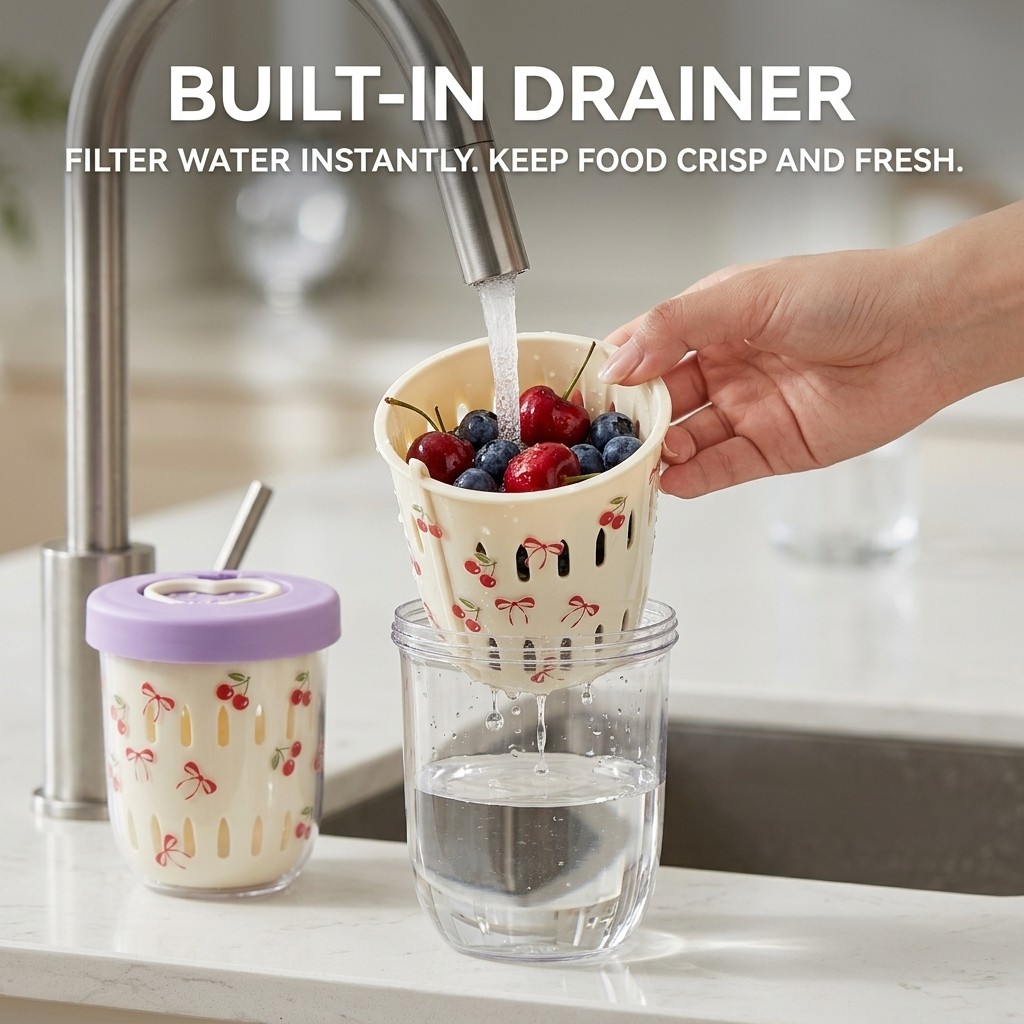 Plastic Salad Container with L - Meal Prep Or Prep Meal recension och pris