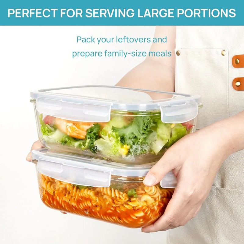 18 Pack Glass Food Storage Con - Meal Prep Kits recension och pris