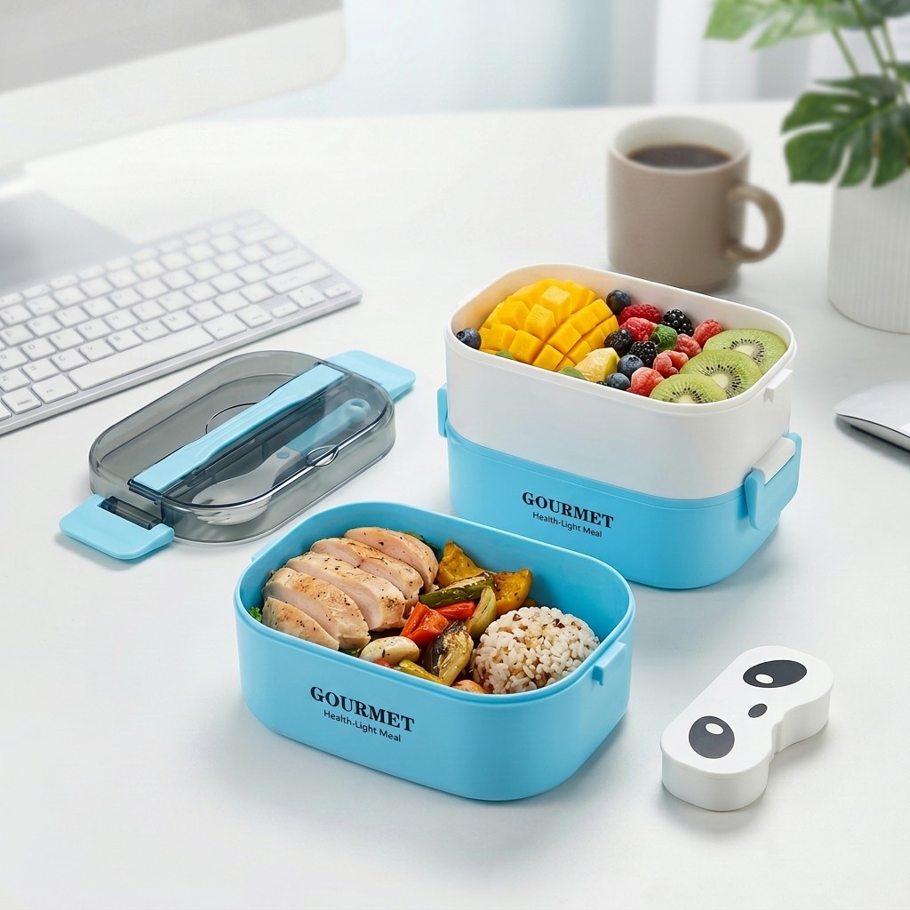 Microwavable Plastic Bento Box - Meal Prep Or Prep Meal recension och pris