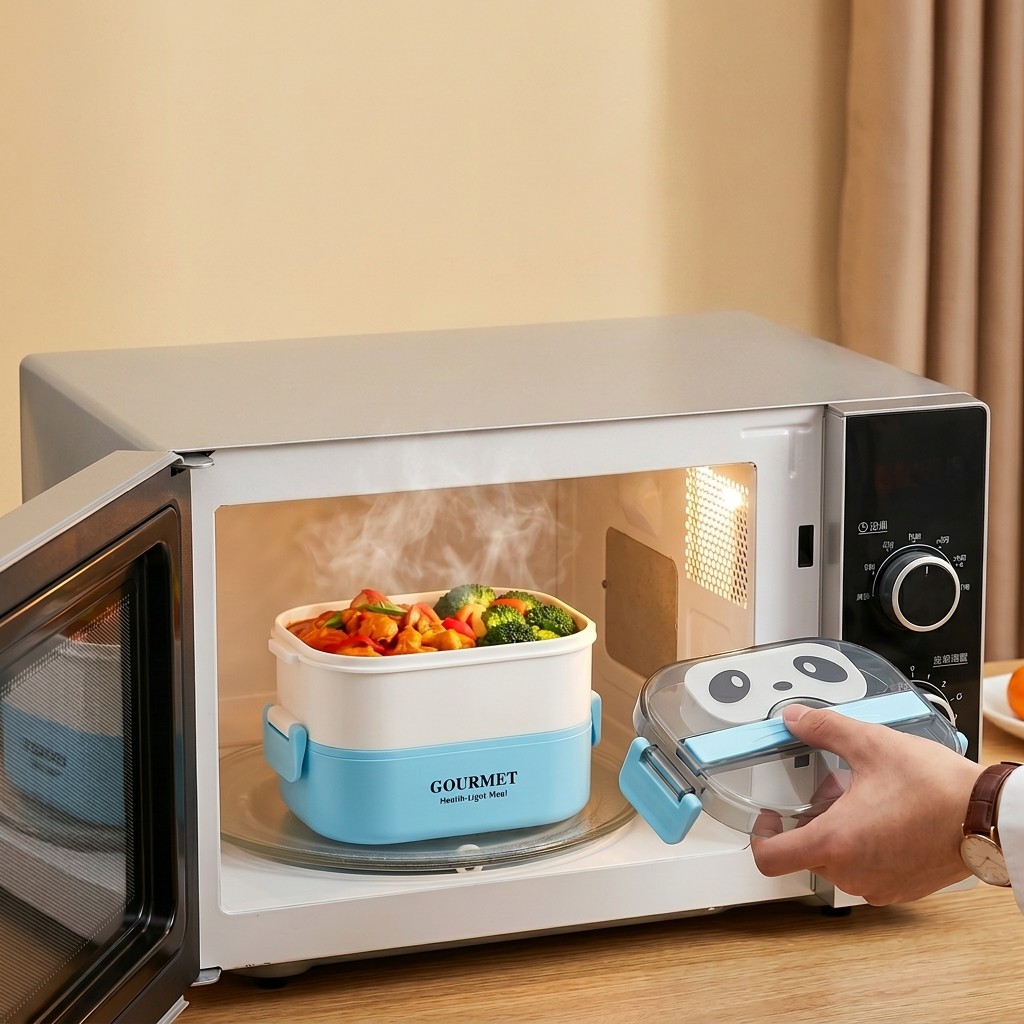 Microwavable Plastic Bento Box - Meal Prep Or Prep Meal recension och pris